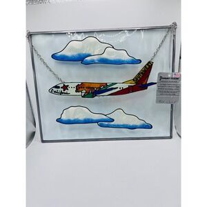 Vintage Southwest Airlines Stained Glass California Airplane Sunburst Designs